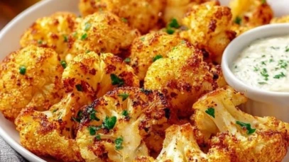Air Fryer Roasted Cauliflower