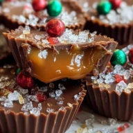 Christmas Chocolate Caramel Cups