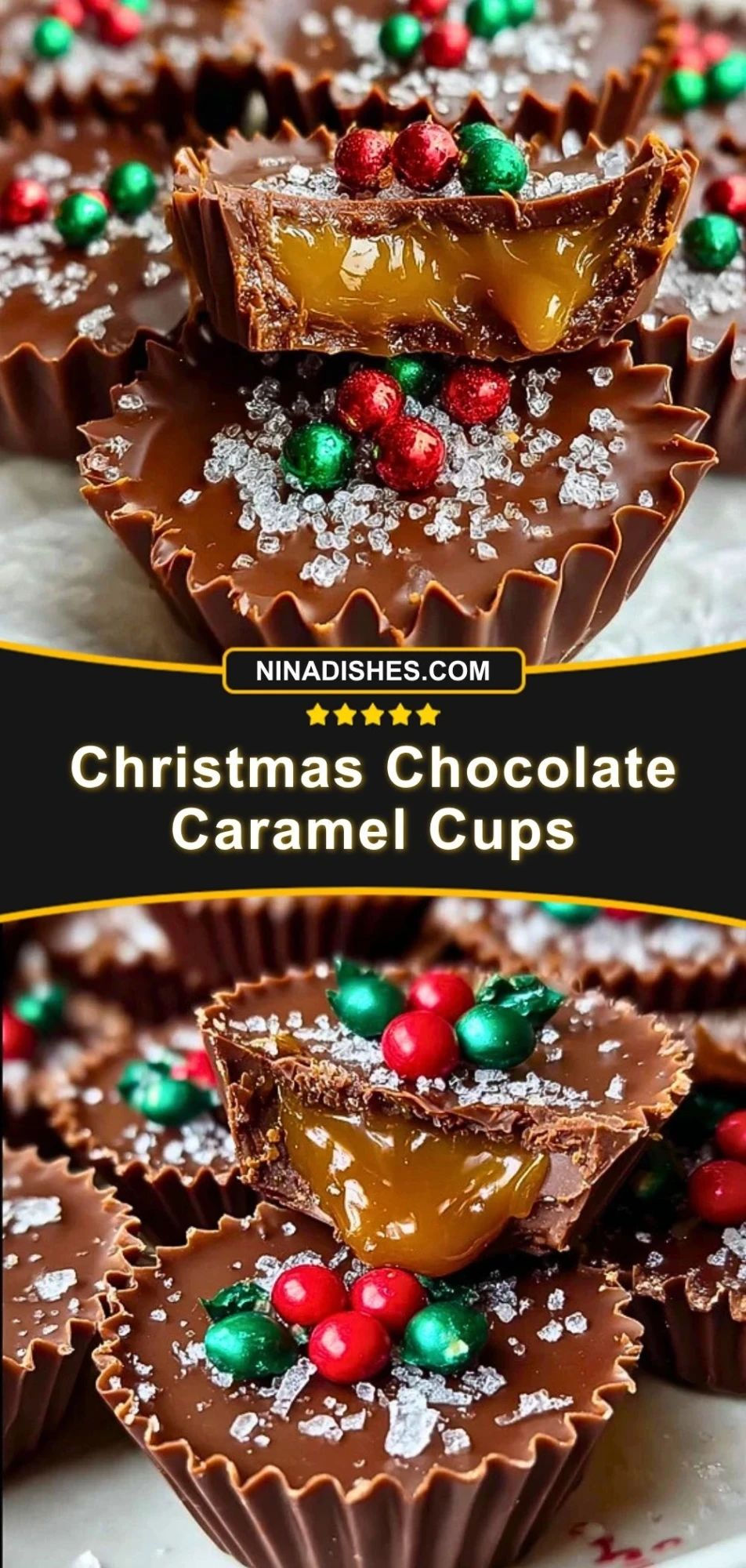 Christmas Chocolate Caramel Cups (3)