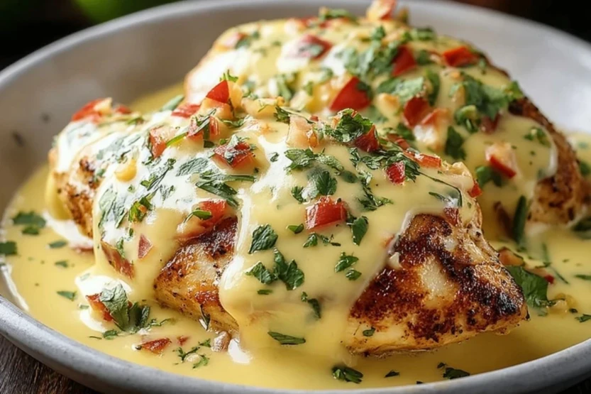 Chicken with Cheese Sauce