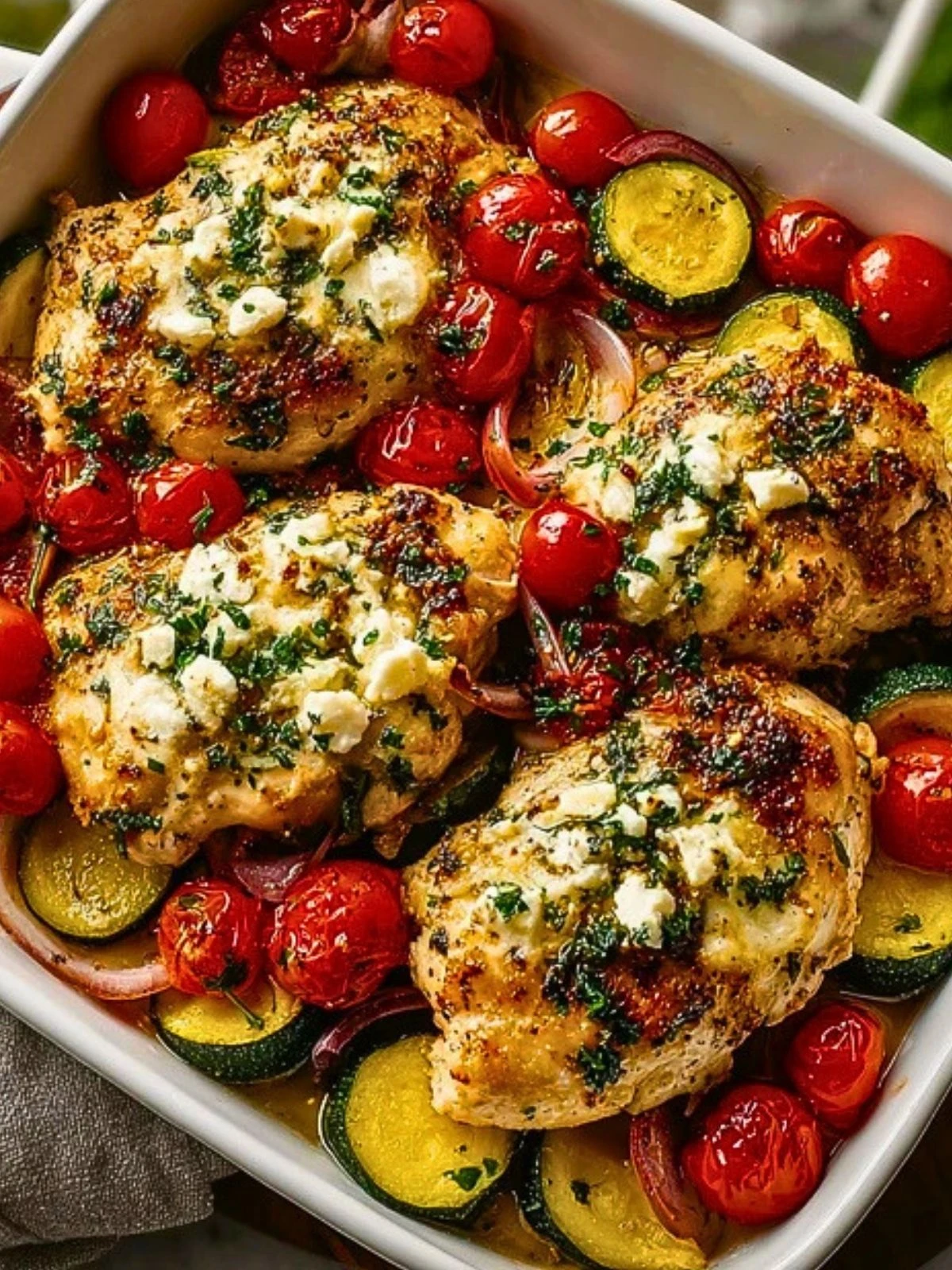 Sheet Pan Mediterranean Chicken & Zucchini (1)