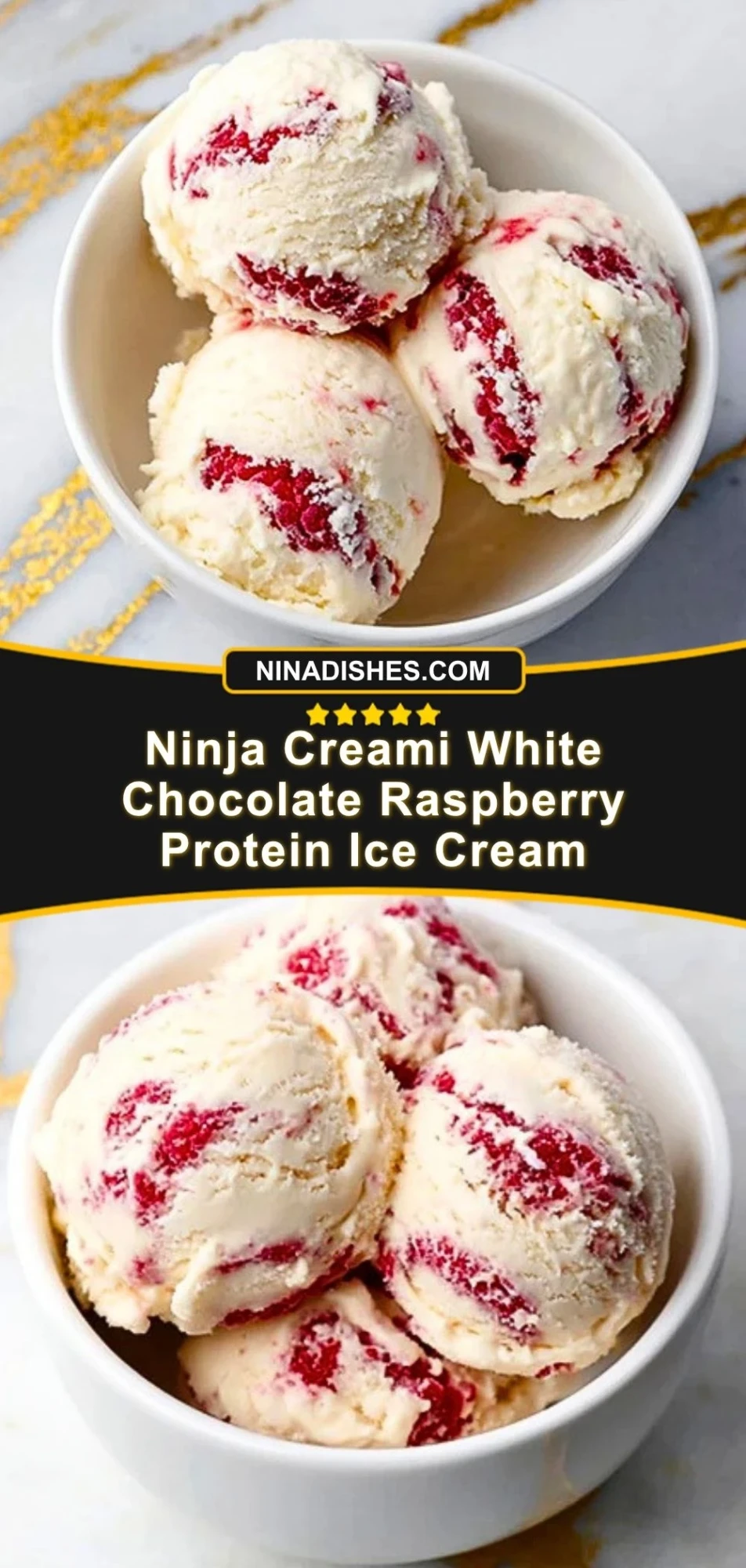 Ninja Creami White Chocolate Raspberry Protein Ice Cream (3)