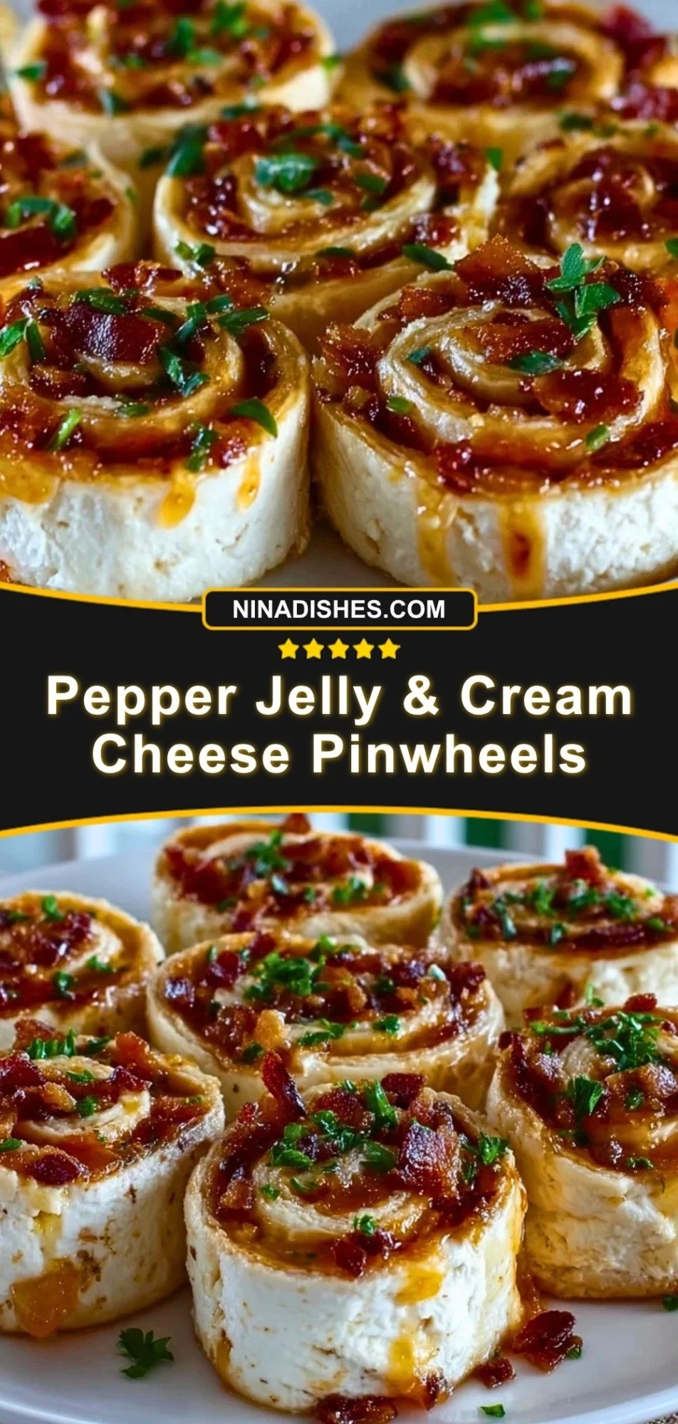 Pepper Jelly & Cream Cheese Pinwheels (3)
