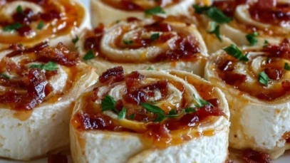 Pepper Jelly & Cream Cheese Pinwheels