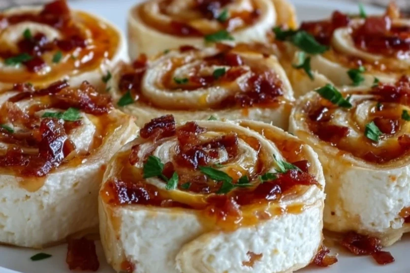 Pepper Jelly & Cream Cheese Pinwheels