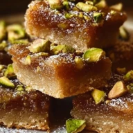 Brown Butter Honey Pistachio Bars
