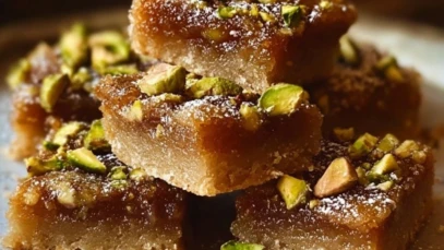 Brown Butter Honey Pistachio Bars