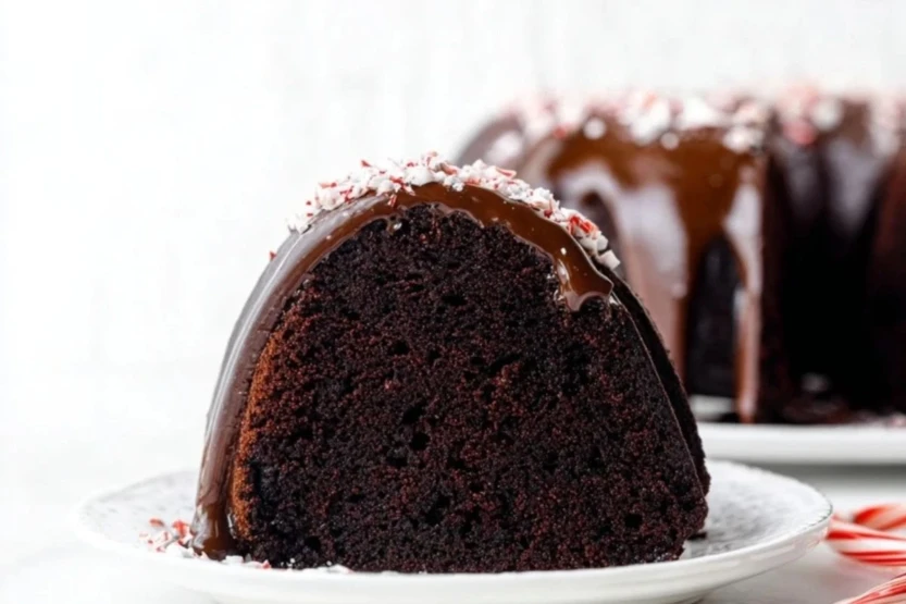 Chocolate Peppermint Bundt Cake