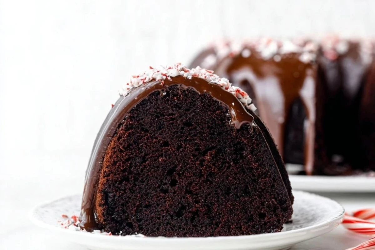 Chocolate Peppermint Bundt Cake