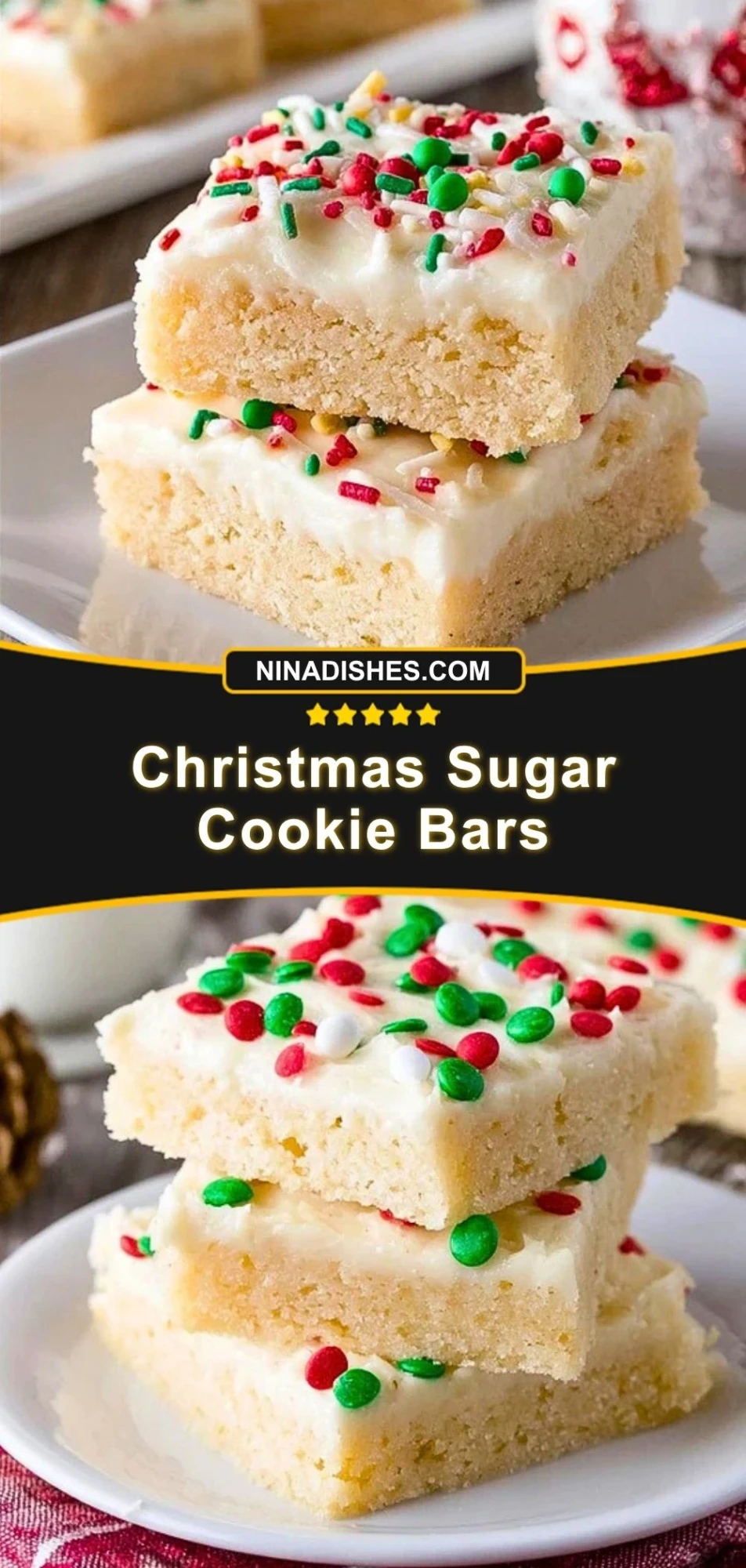 Christmas Sugar Cookie Bars (3)