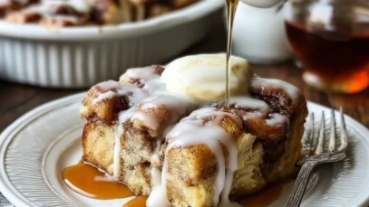 Cinnamon Roll French Toast Casserole