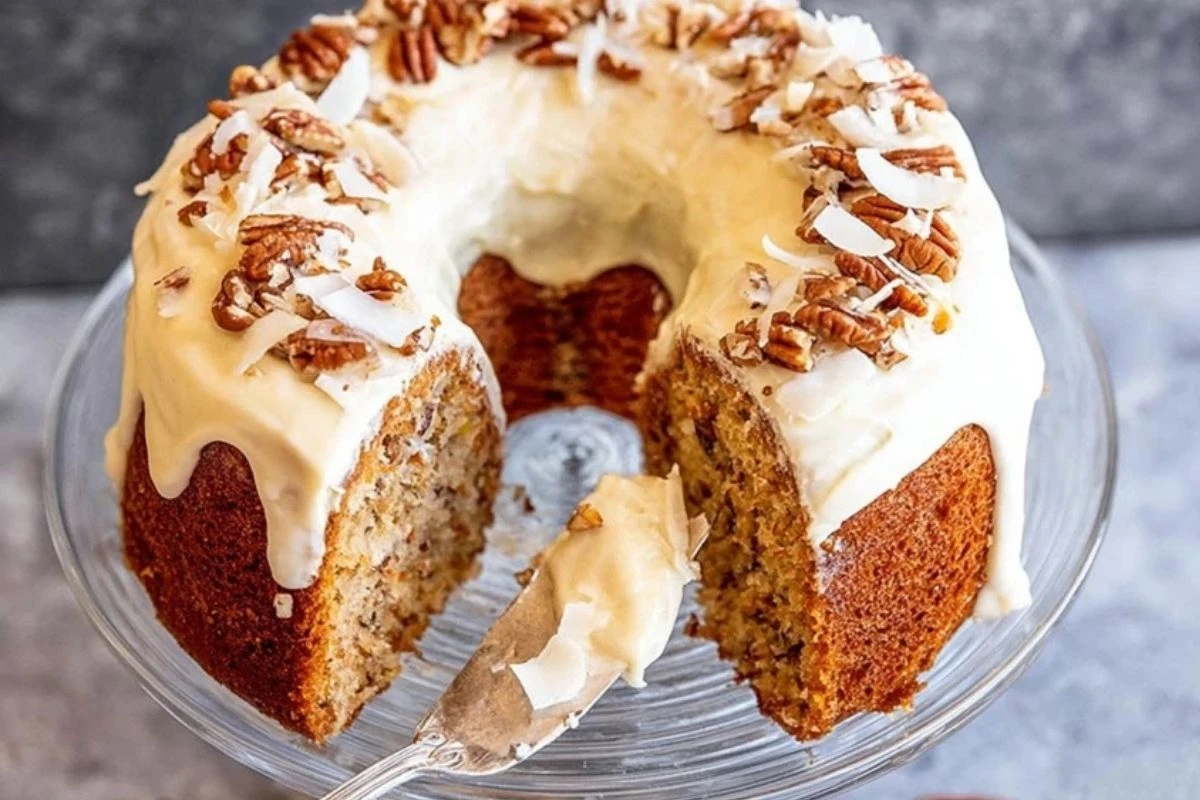Coconut Hummingbird Easter Cake