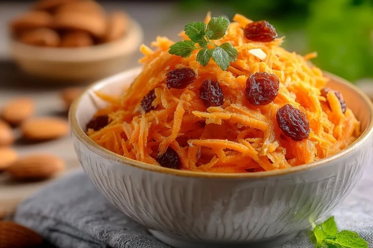 Shredded Carrot and Raisin Salad