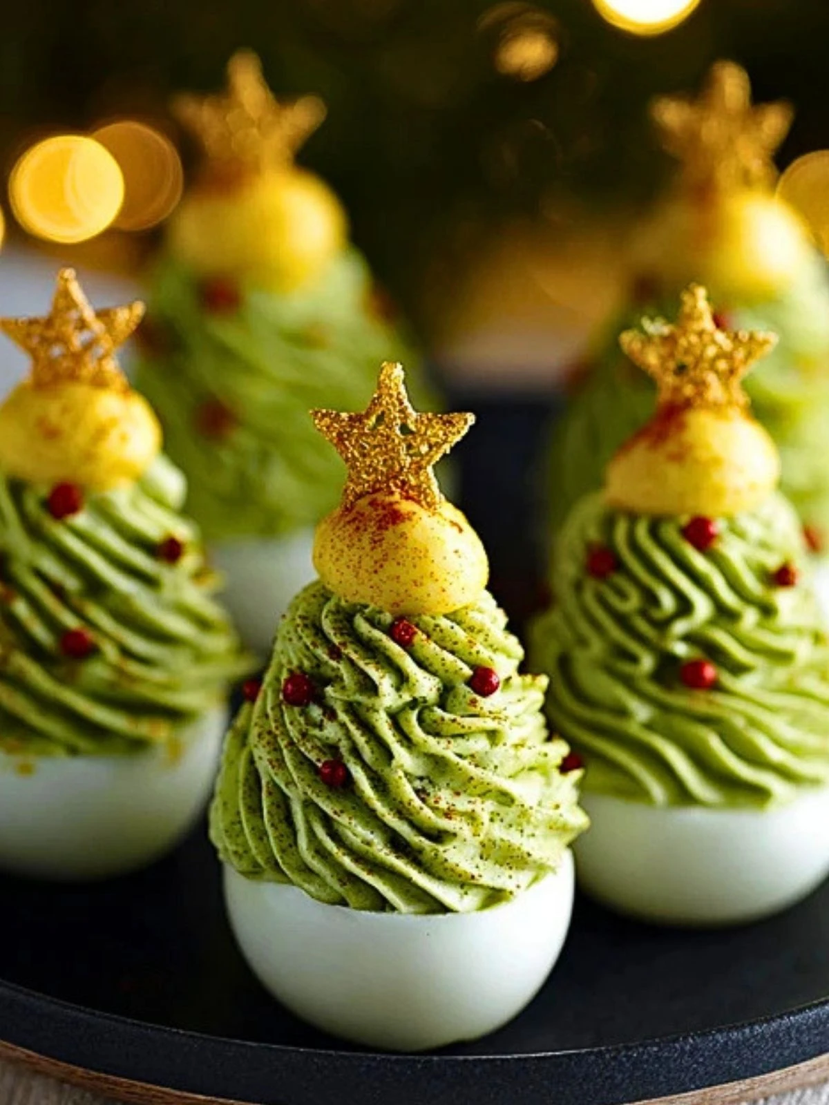 Deviled Egg Christmas Trees (1)