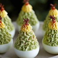 Deviled Egg Christmas Trees