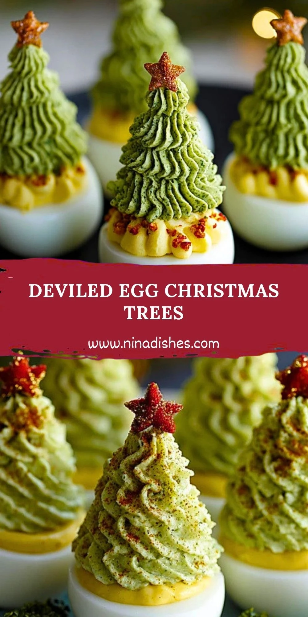 Deviled Egg Christmas Trees (2)