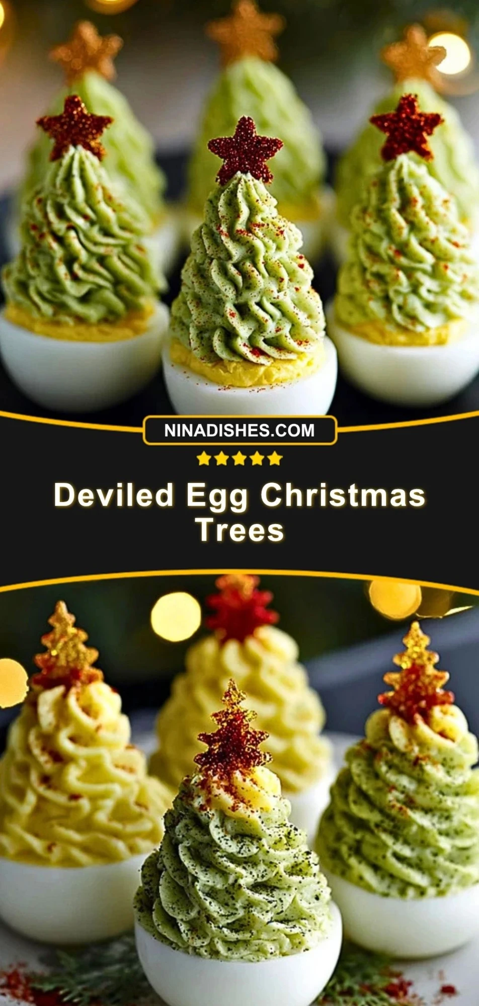 Deviled Egg Christmas Trees (3)