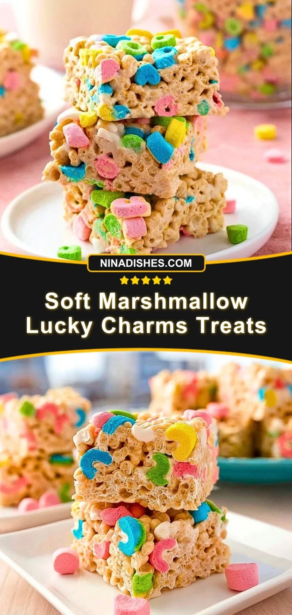 Soft Marshmallow Lucky Charms Treats (3)