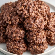 Chocolate Peanut Butter No Bake Cookies