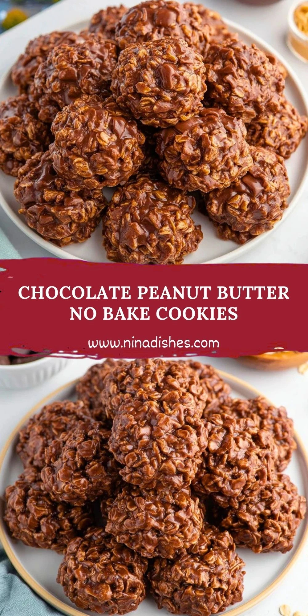 Chocolate Peanut Butter No Bake Cookies (2)
