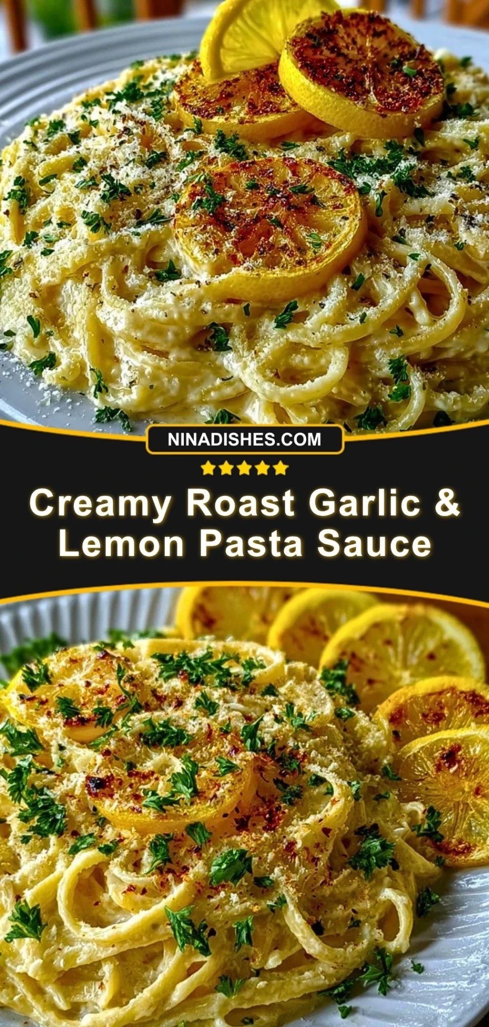 Creamy Roast Garlic & Lemon Pasta Sauce (3)