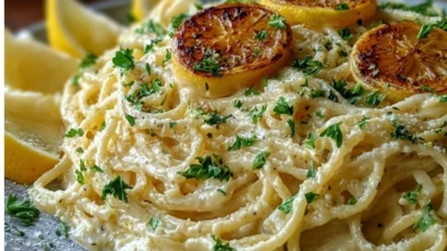 Creamy Roast Garlic & Lemon Pasta Sauce