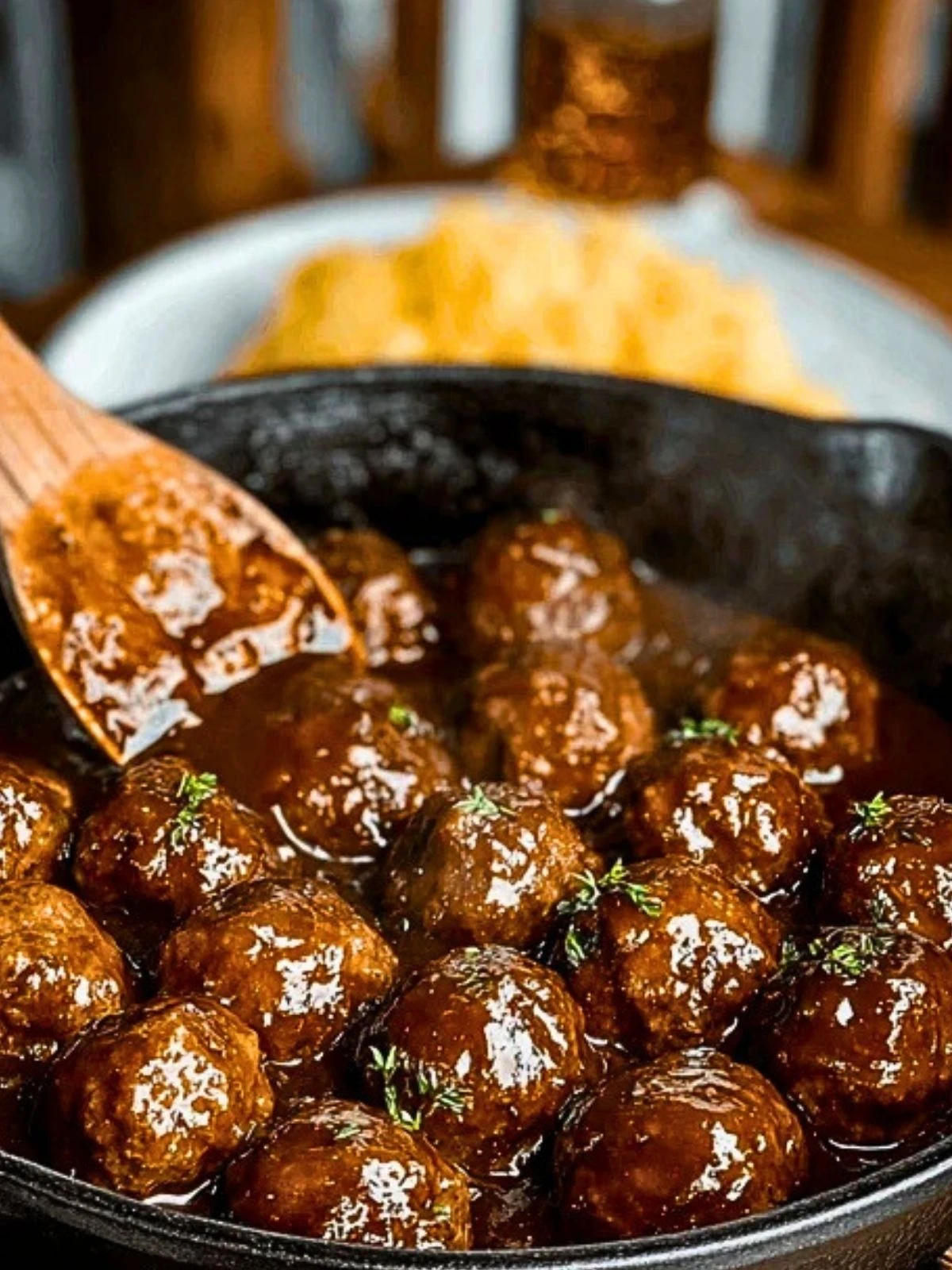 Crockpot Meatballs & Gravy (1)