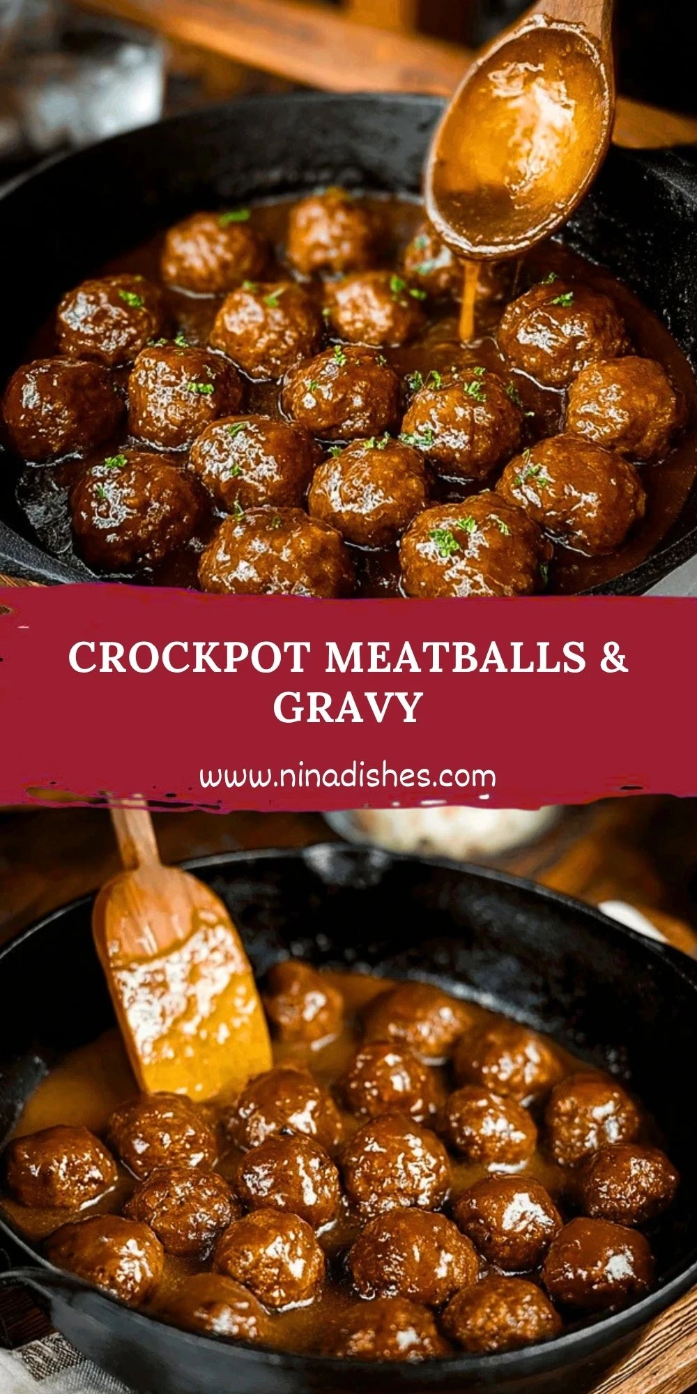 Crockpot Meatballs & Gravy (2)