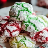 Christmas Crinkle Cookies