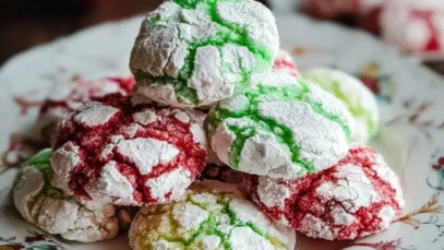 Christmas Crinkle Cookies