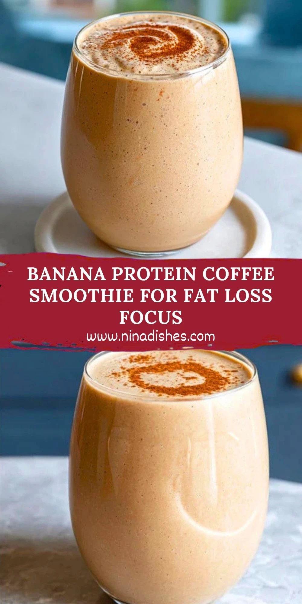 Banana Protein Coffee Smoothie For Fat Loss Focus (2)
