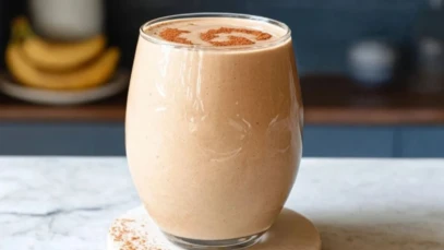 Banana Protein Coffee Smoothie For Fat Loss Focus