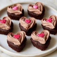 Heart-Shaped Chocolate Cupcakes