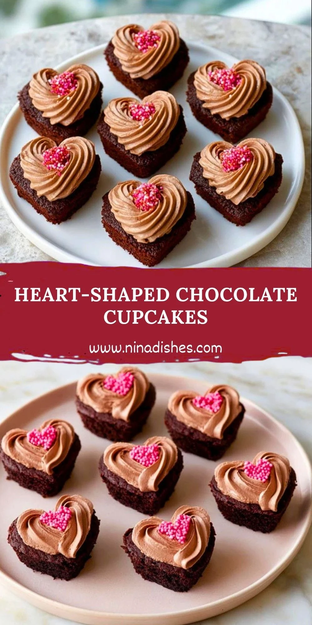 Heart-Shaped Chocolate Cupcakes (2)