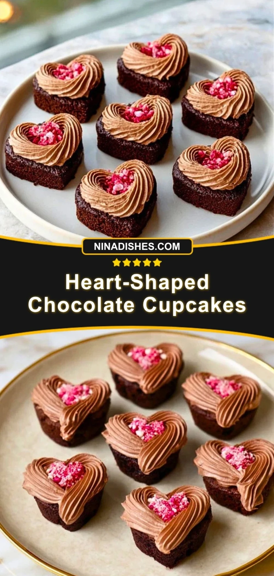 Heart-Shaped Chocolate Cupcakes (3)