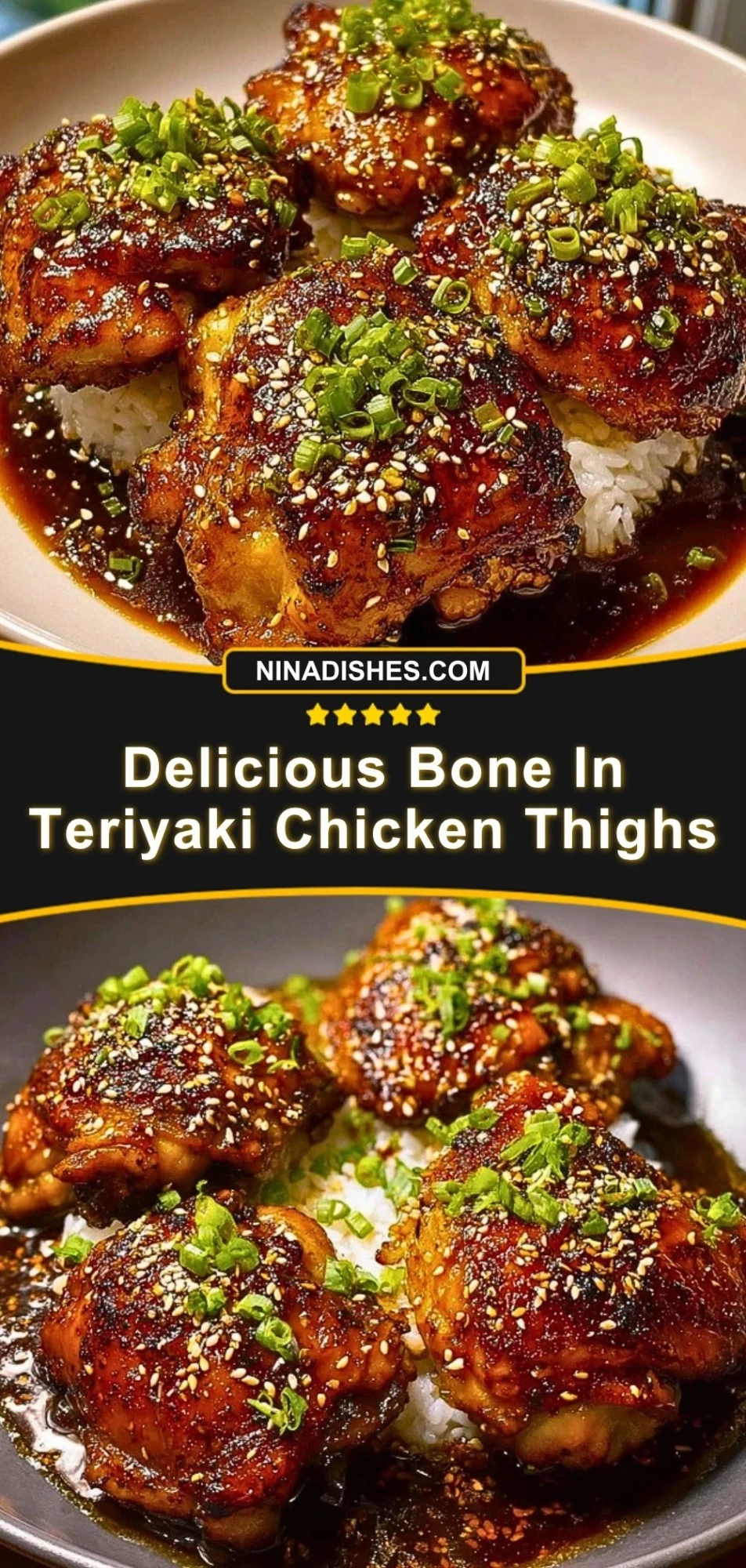 Delicious Bone In Teriyaki Chicken Thighs (3)
