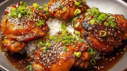 Delicious Bone In Teriyaki Chicken Thighs