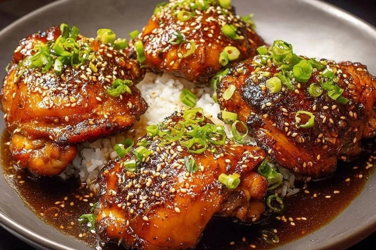 Delicious Bone In Teriyaki Chicken Thighs