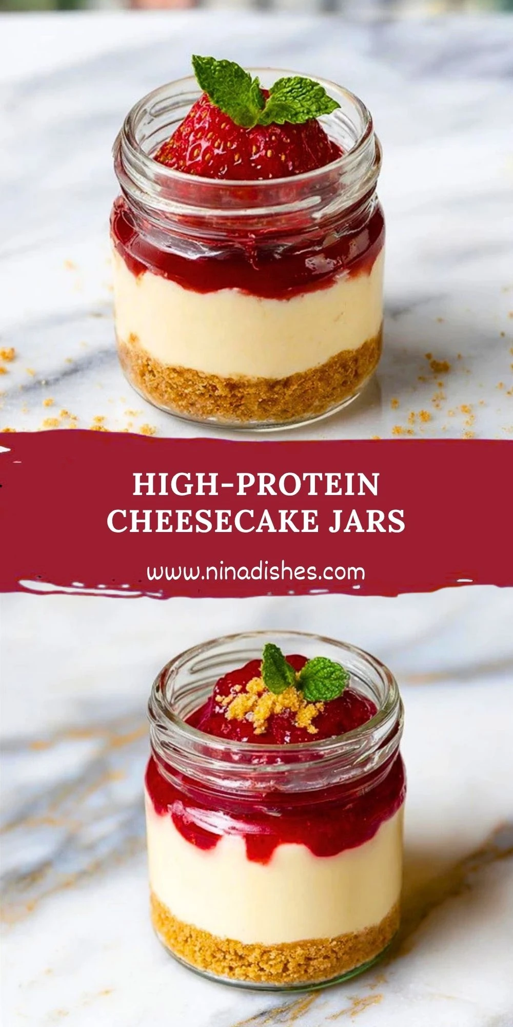 High-Protein Cheesecake Jars (2)