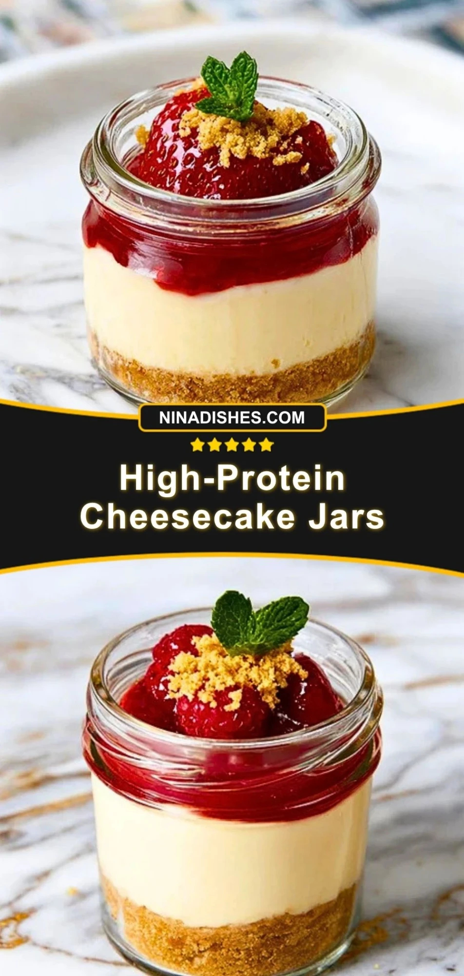 High-Protein Cheesecake Jars (3)