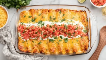 Cream Cheese Chicken Enchiladas