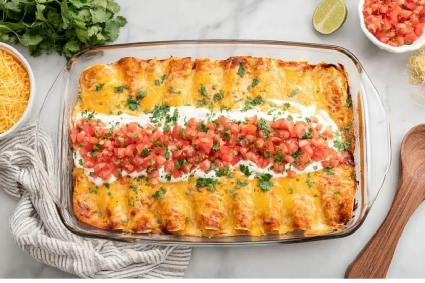 Cream Cheese Chicken Enchiladas