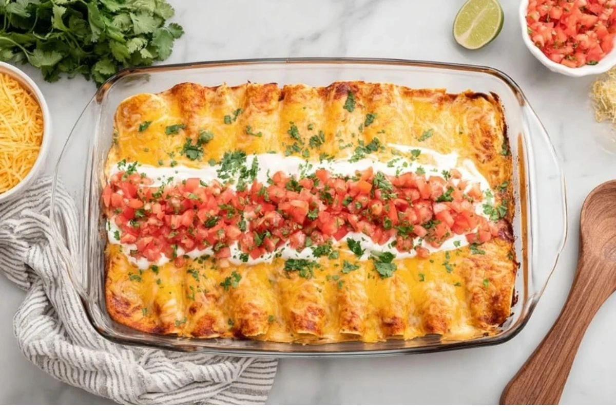 Cream Cheese Chicken Enchiladas
