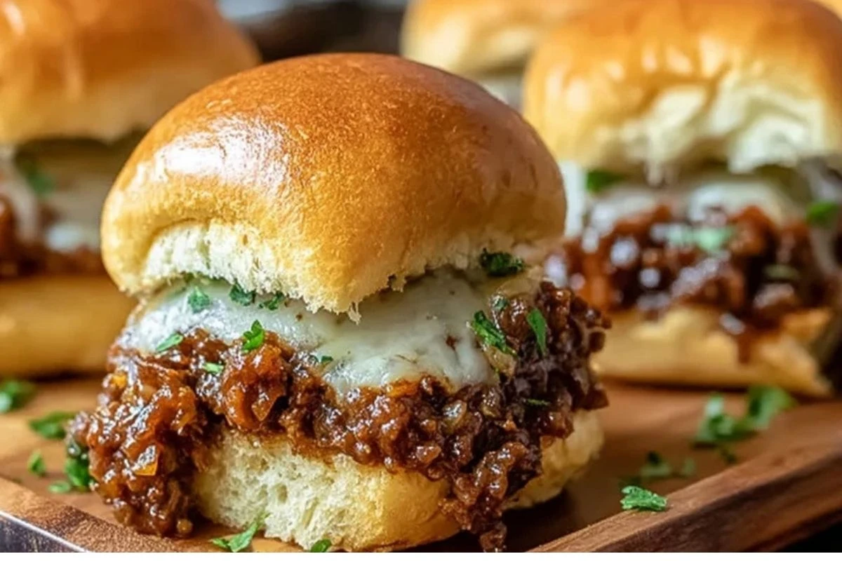 French Onion Beef Sloppy Joes