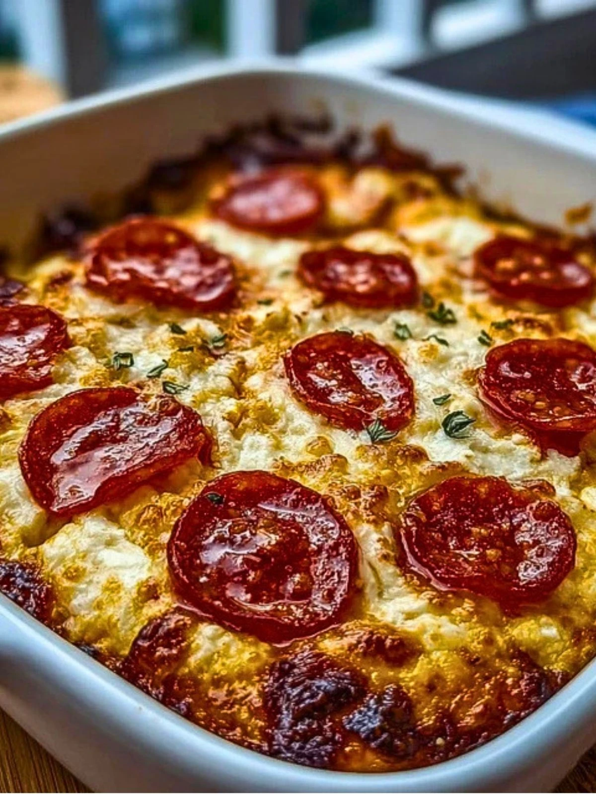 Easy Pizza Cottage Cheese Bake (1)