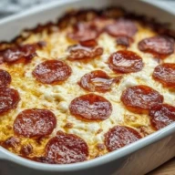 Easy Pizza Cottage Cheese Bake