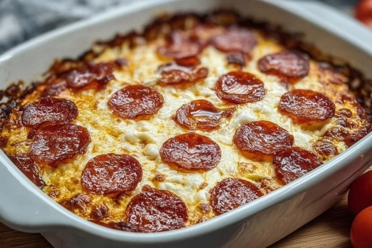 Easy Pizza Cottage Cheese Bake