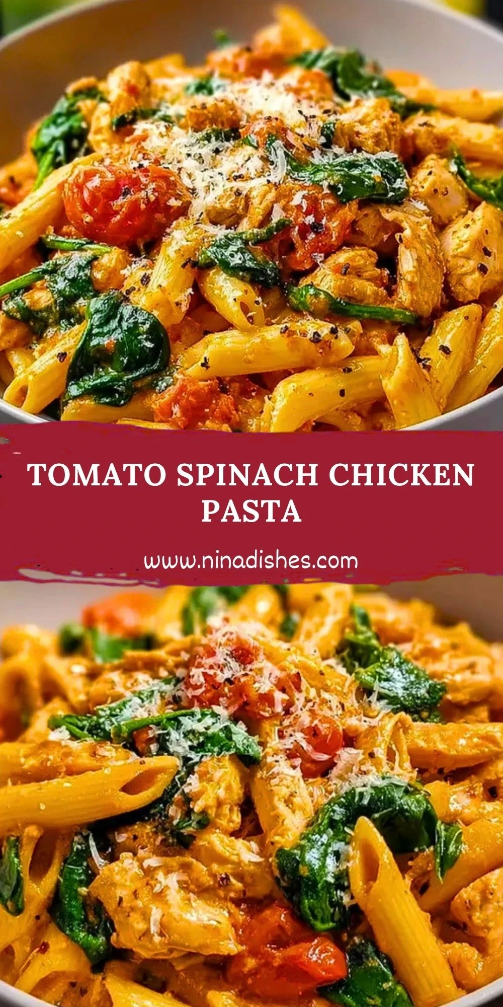 Tomato Spinach Chicken Pasta (2)