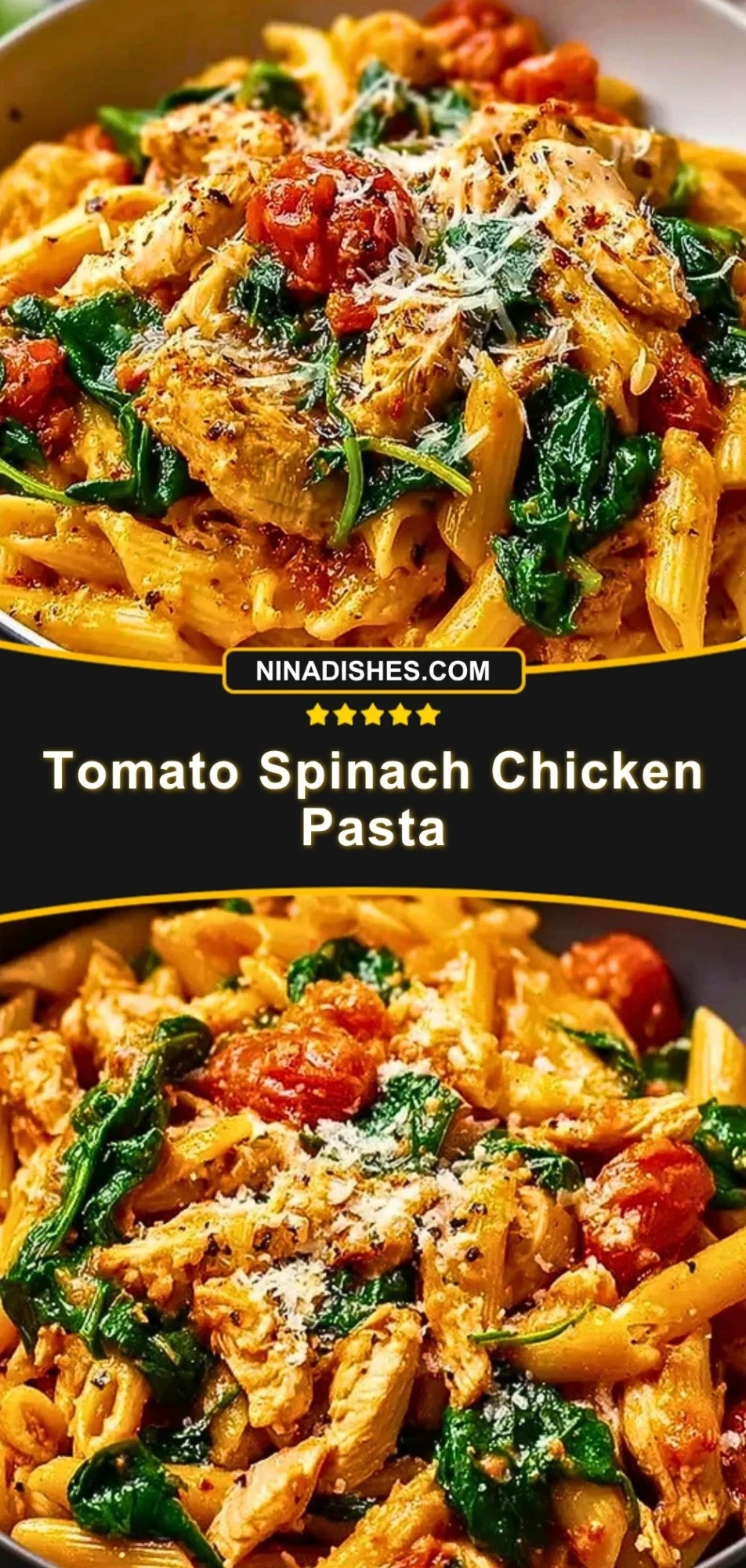 Tomato Spinach Chicken Pasta (3)