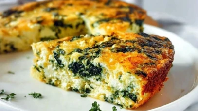 Easy Spinach & Cottage Cheese Breakfast Casserole